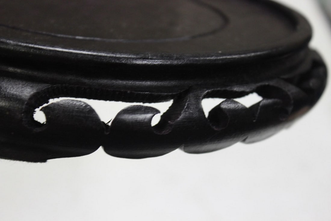 Carved Wood Stand - 4