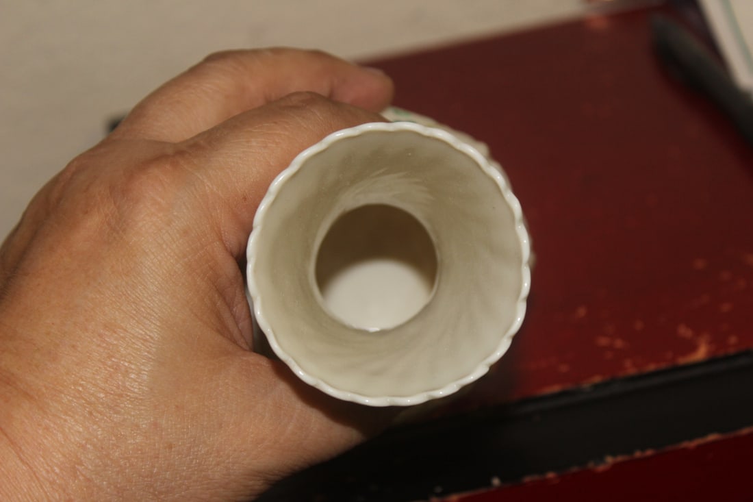 A Belleek Two Handle Vase - 5