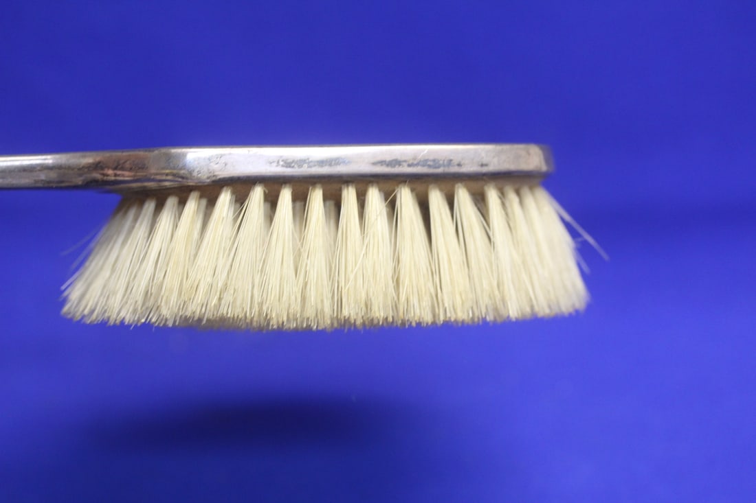 Faux T o r t o i s e Shell and Sterling Brush - 2