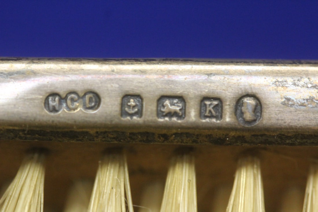 Faux T o r t o i s e Shell and Sterling Brush - 5