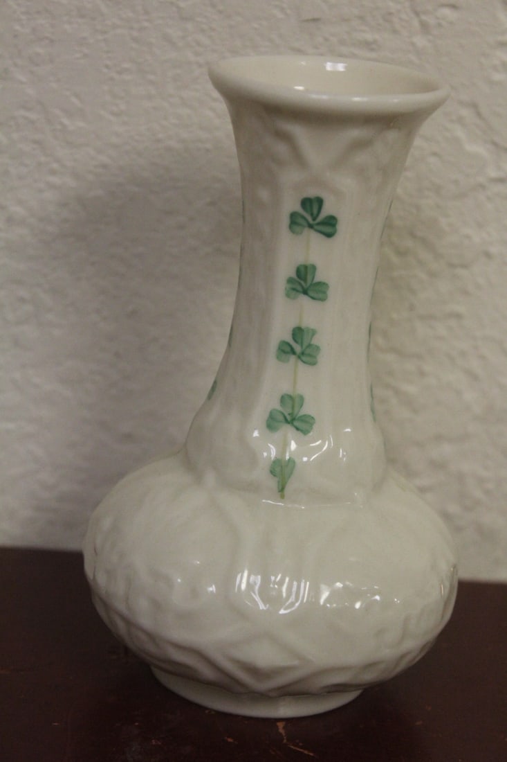 A Belleek Vase: 5 1/4" tall
