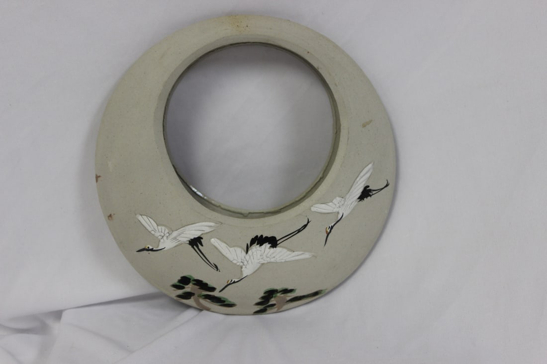 A Japanese Ceramic Ikebana Hanging Basket - 3