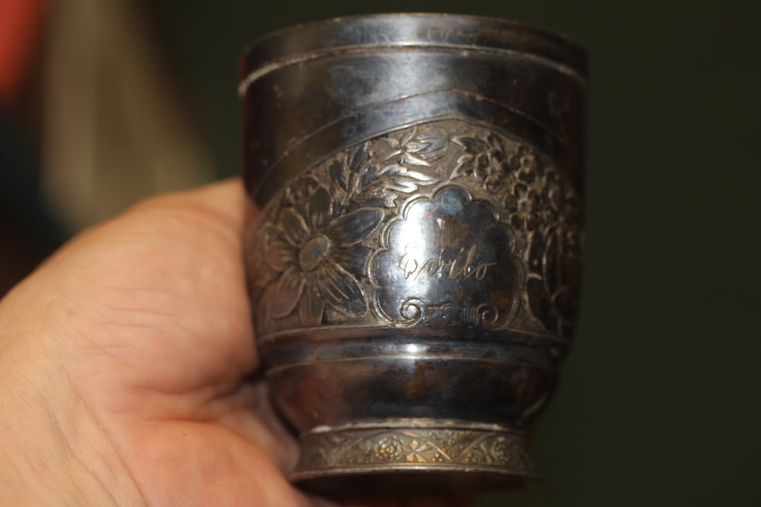 Art Nauveau Pewter Cup - 3