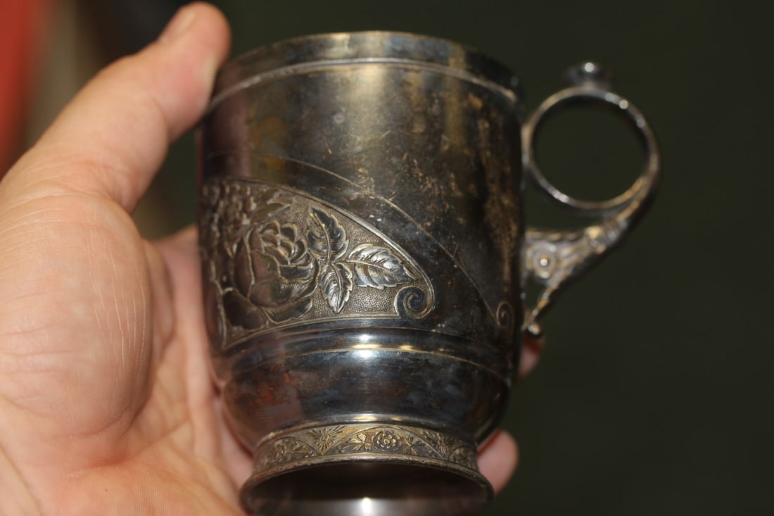 Art Nauveau Pewter Cup - 4