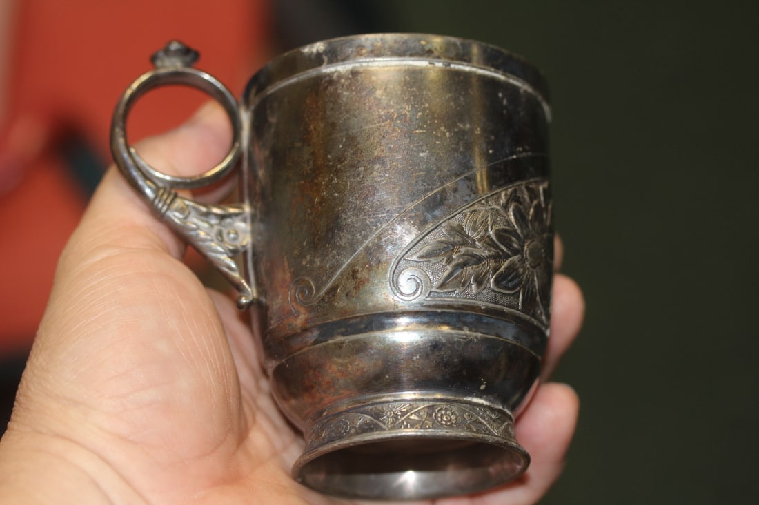 Art Nauveau Pewter Cup - 5
