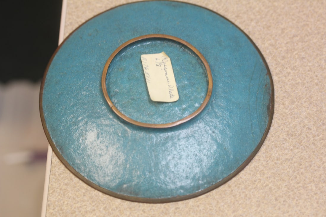 Japanese Ginbari Cloisonne Plate - 5