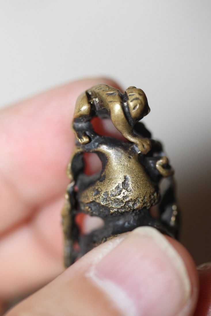 19th Century Japanese Bronze Netsuke - 5