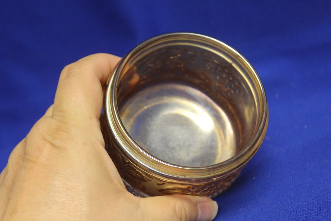 A Carnival Glass Container - 4