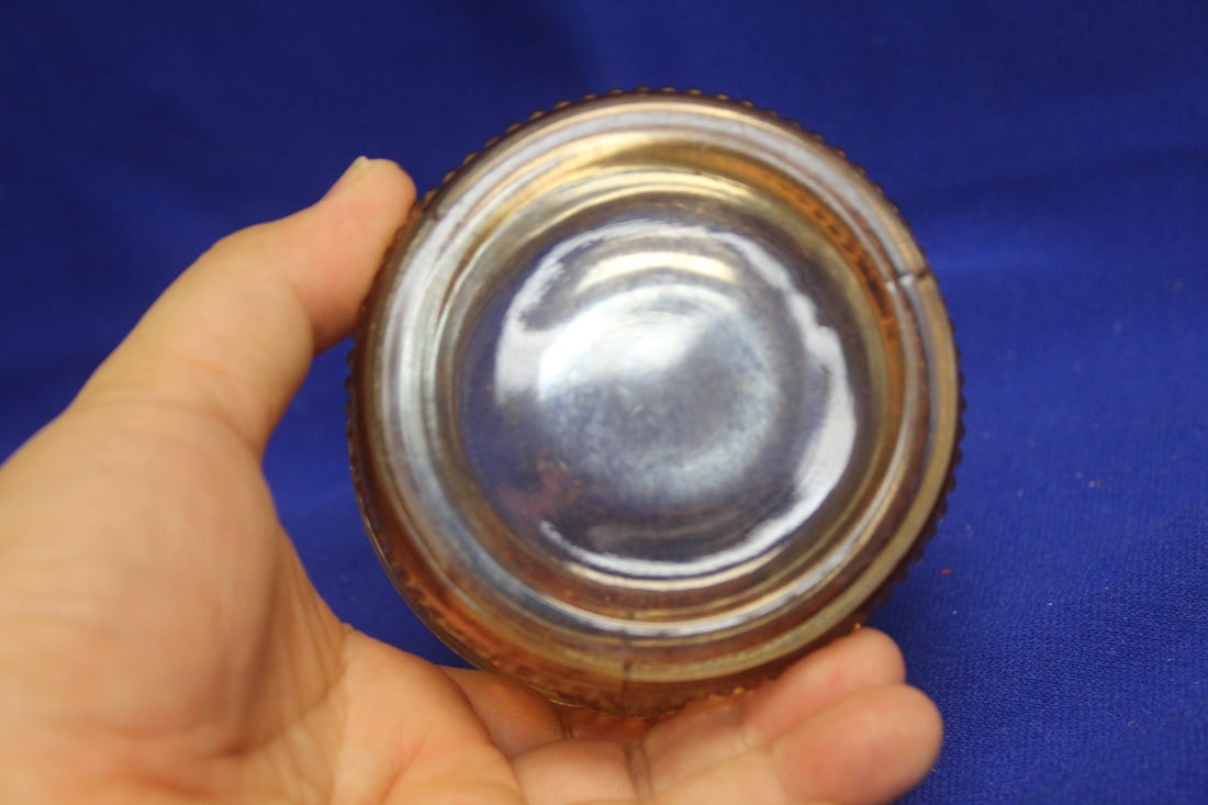 A Carnival Glass Container - 5