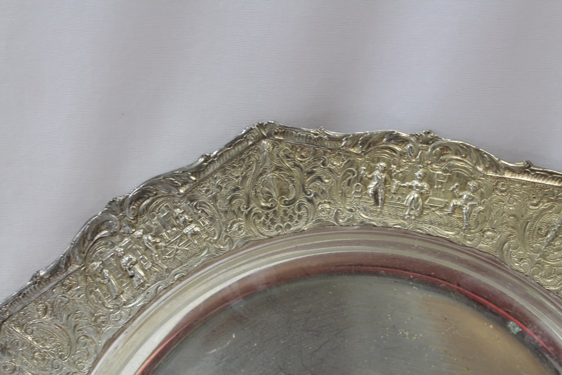 A Carved Silverplated Tray - 2