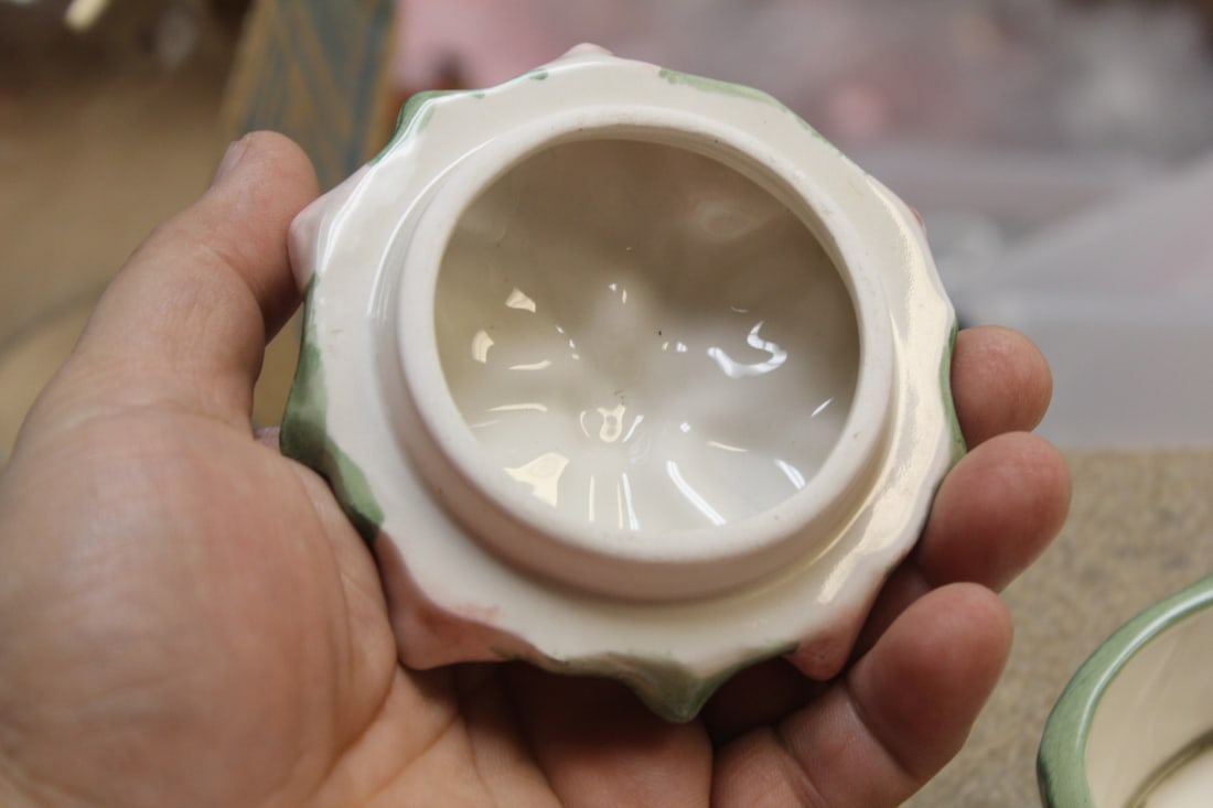 Ceramic Floral Trinket Box - 4