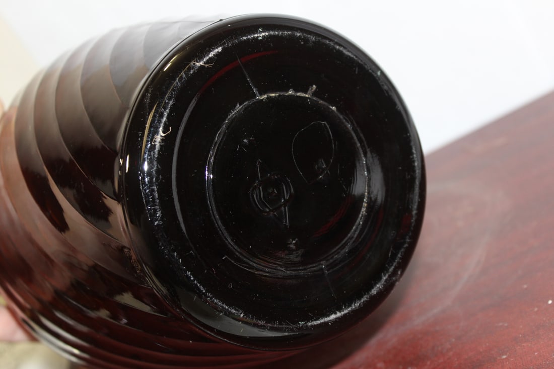 An Amber Glass Spirit Bottle - 6