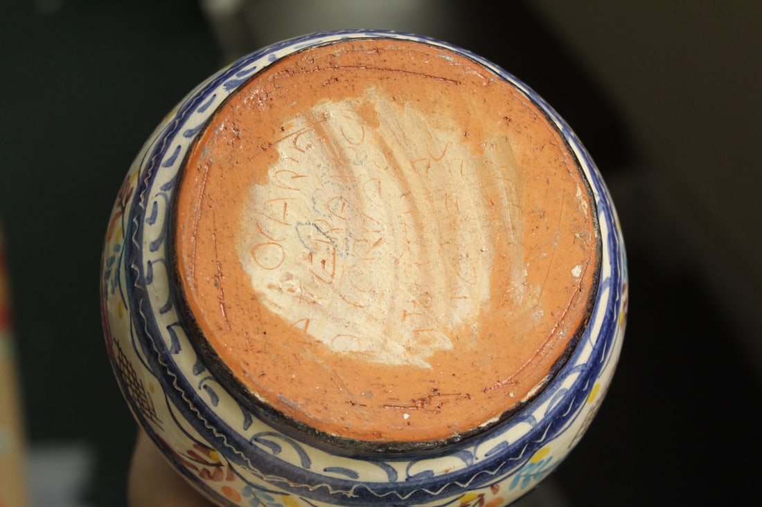Decorative Hand Painted Vase - 4