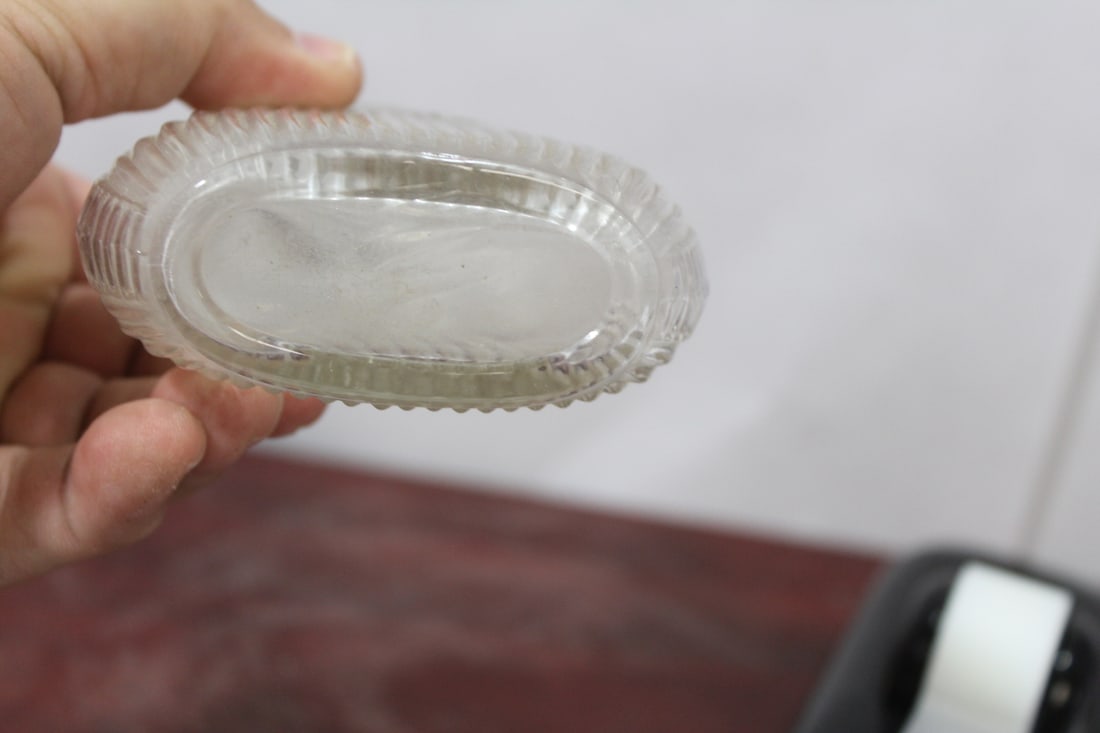 A Pressed Glass Flask for Spirit - 3