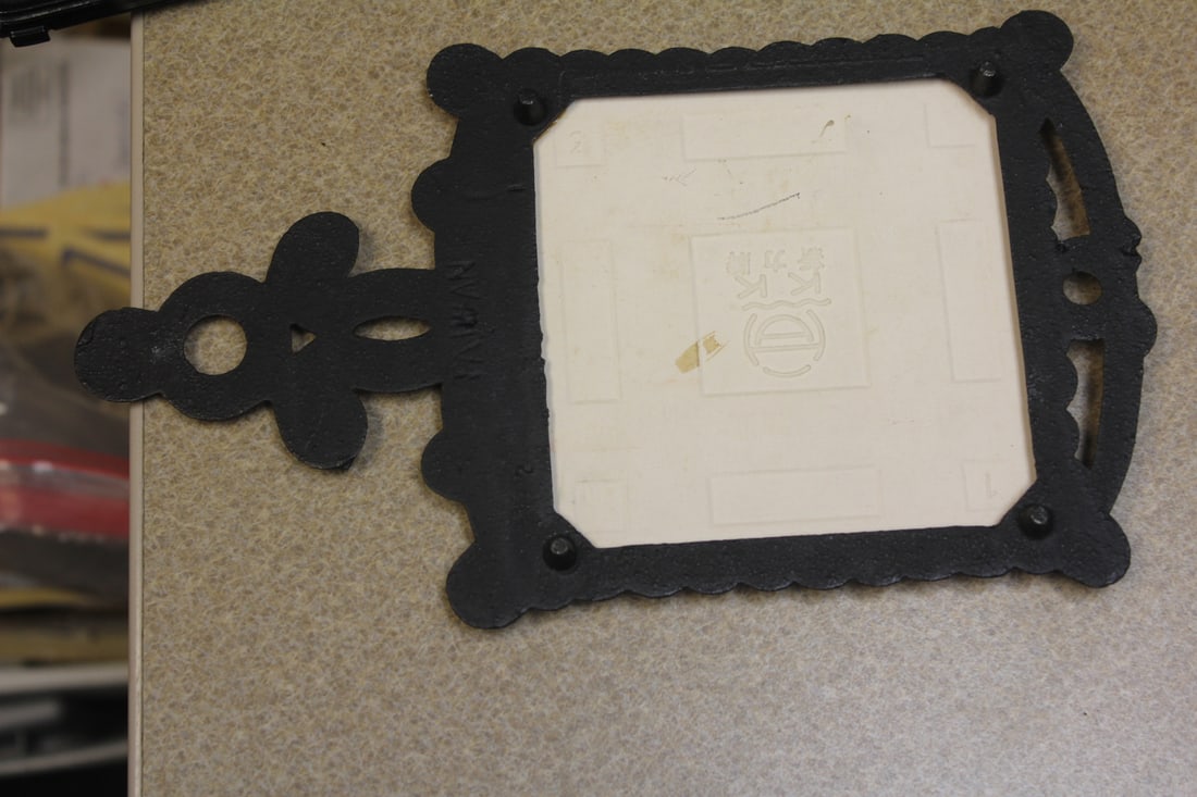 Cast Iron and Tile Trivet - 2