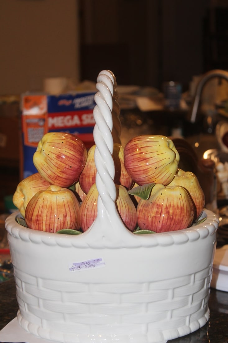 Tiffany and Co. Ceramic Basket of Fruit - 2