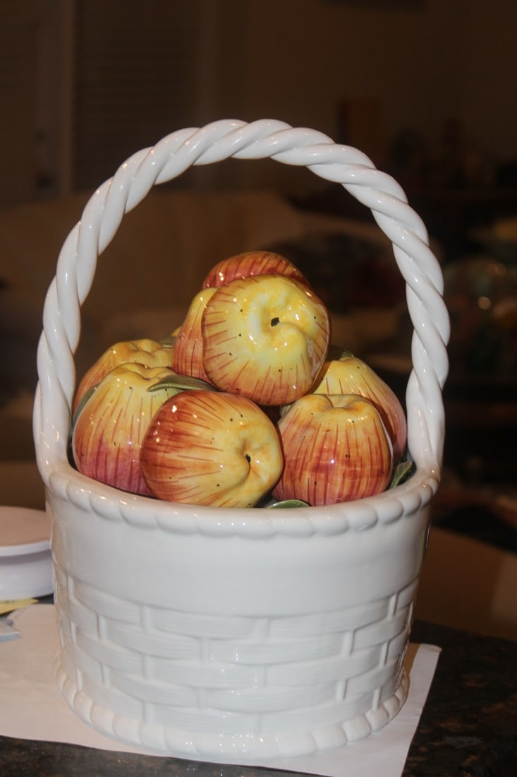 Tiffany and Co. Ceramic Basket of Fruit - 3