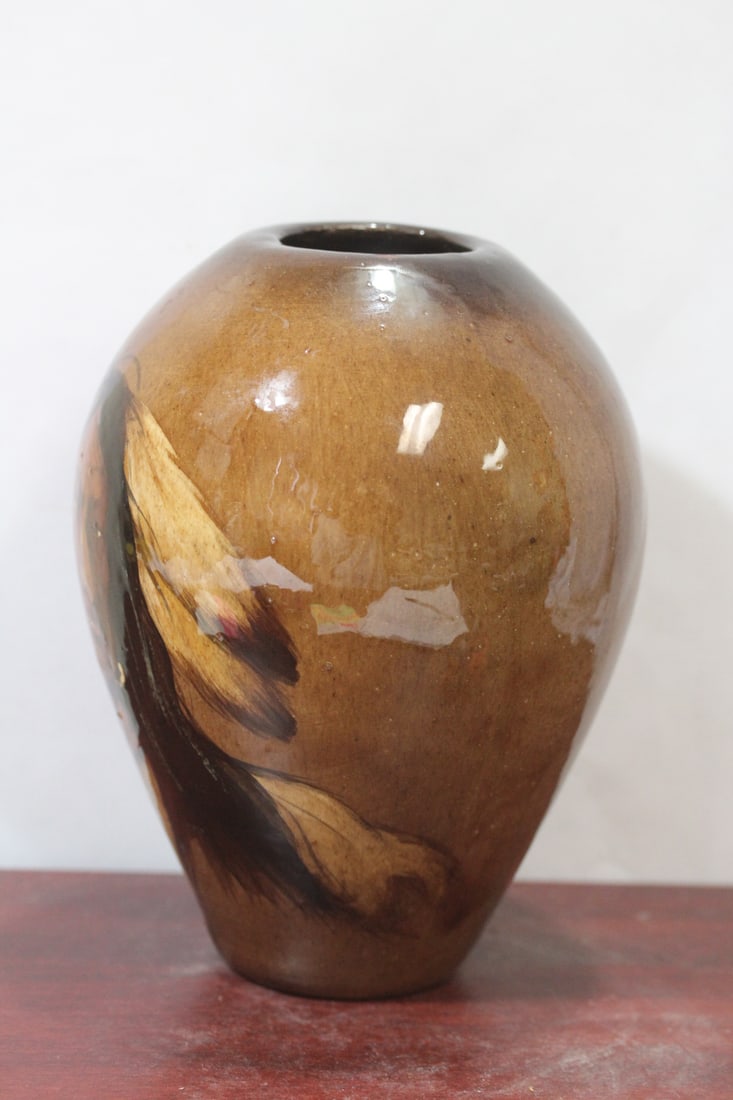 Wise Carver Art Pottery Indian Vase - 4