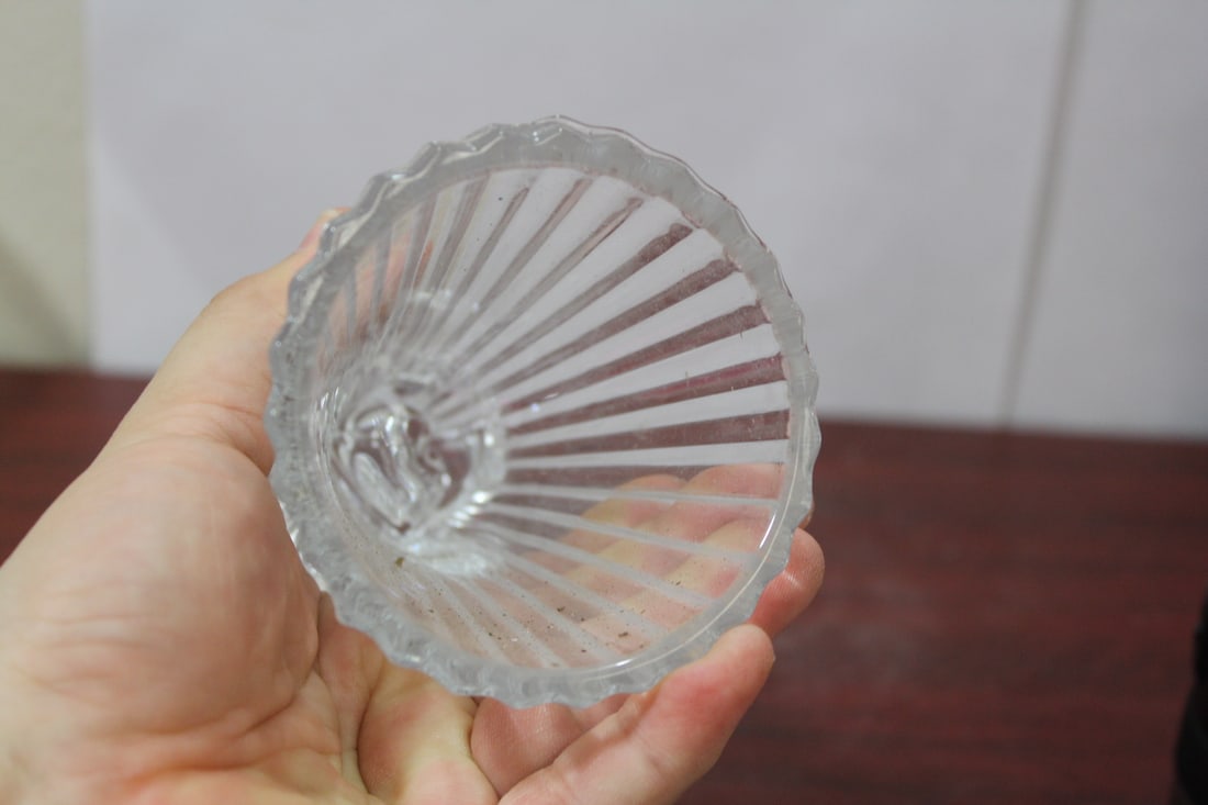 A Glass Angel Candle Holder - 7