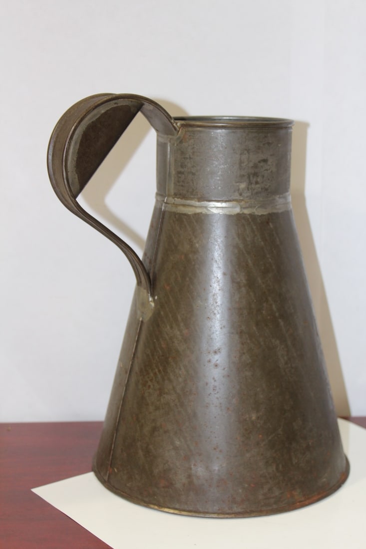 A Vintage Tin Pitcher - 4