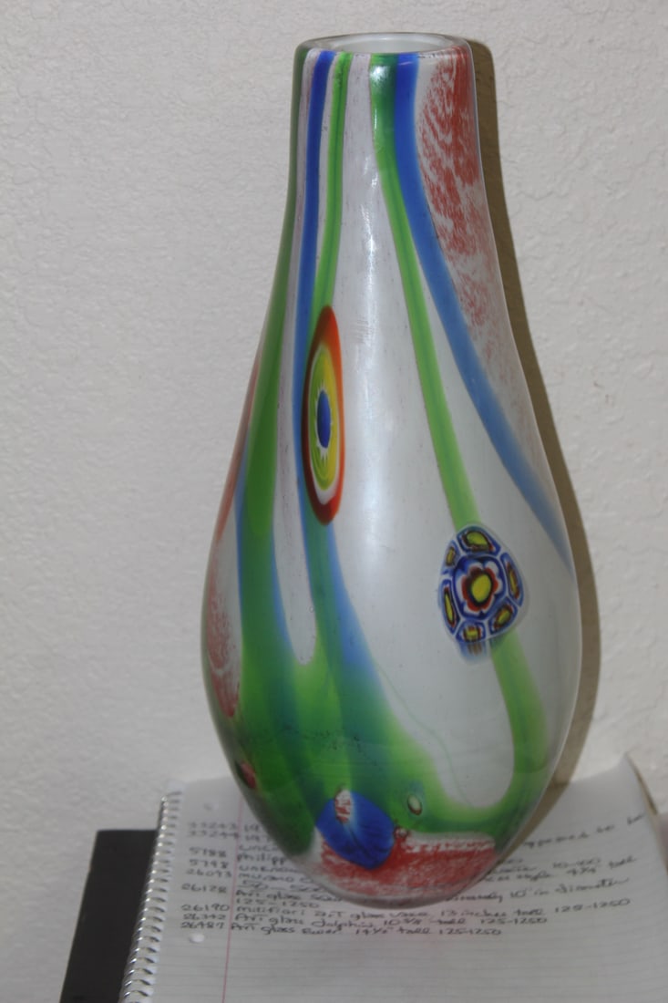 Milifiori-style Art Glass Vase - 2