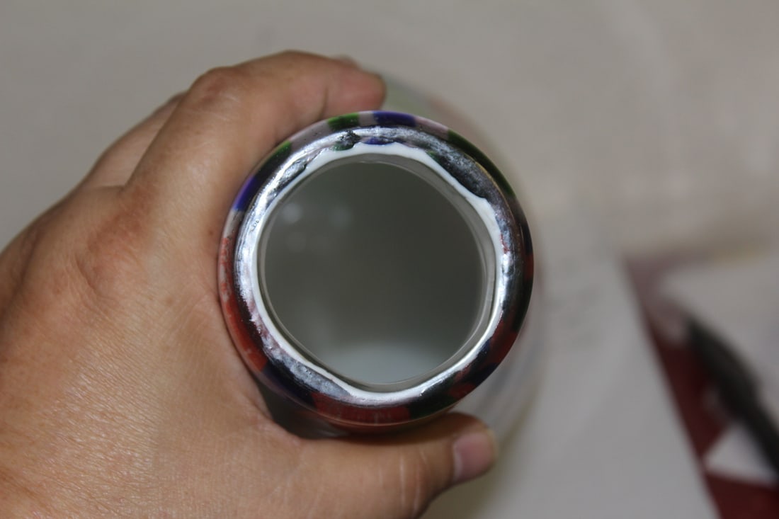 Milifiori-style Art Glass Vase - 5