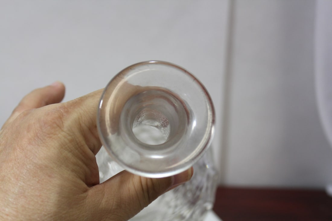 A Pressed Glass Decanter - 10