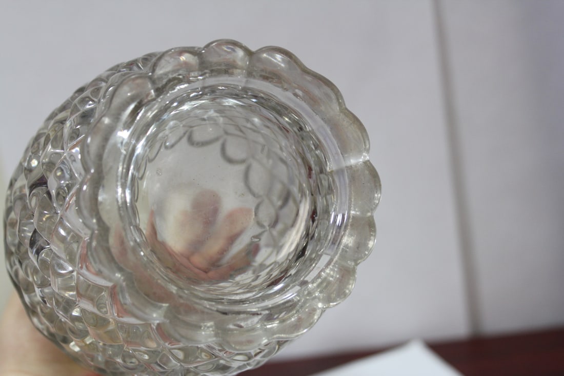 A Pressed Glass Decanter - 11