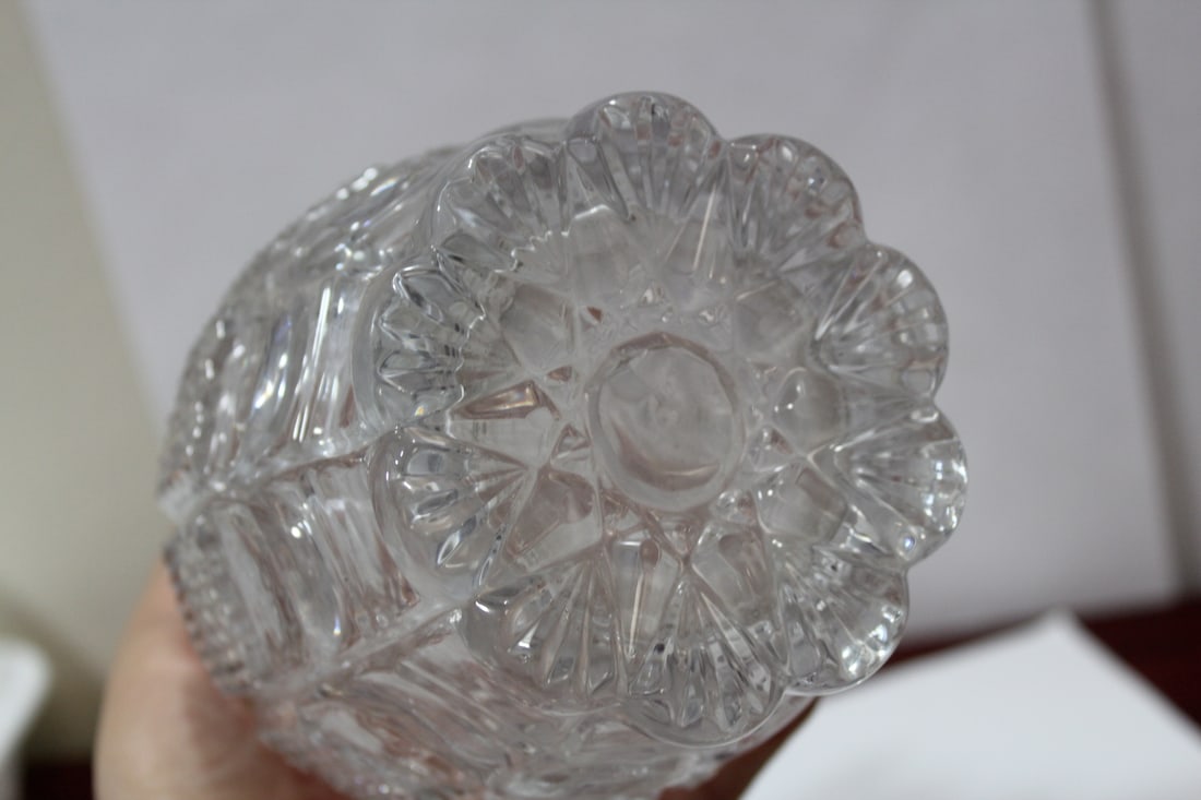 A Pressed Glass Decanter - 9