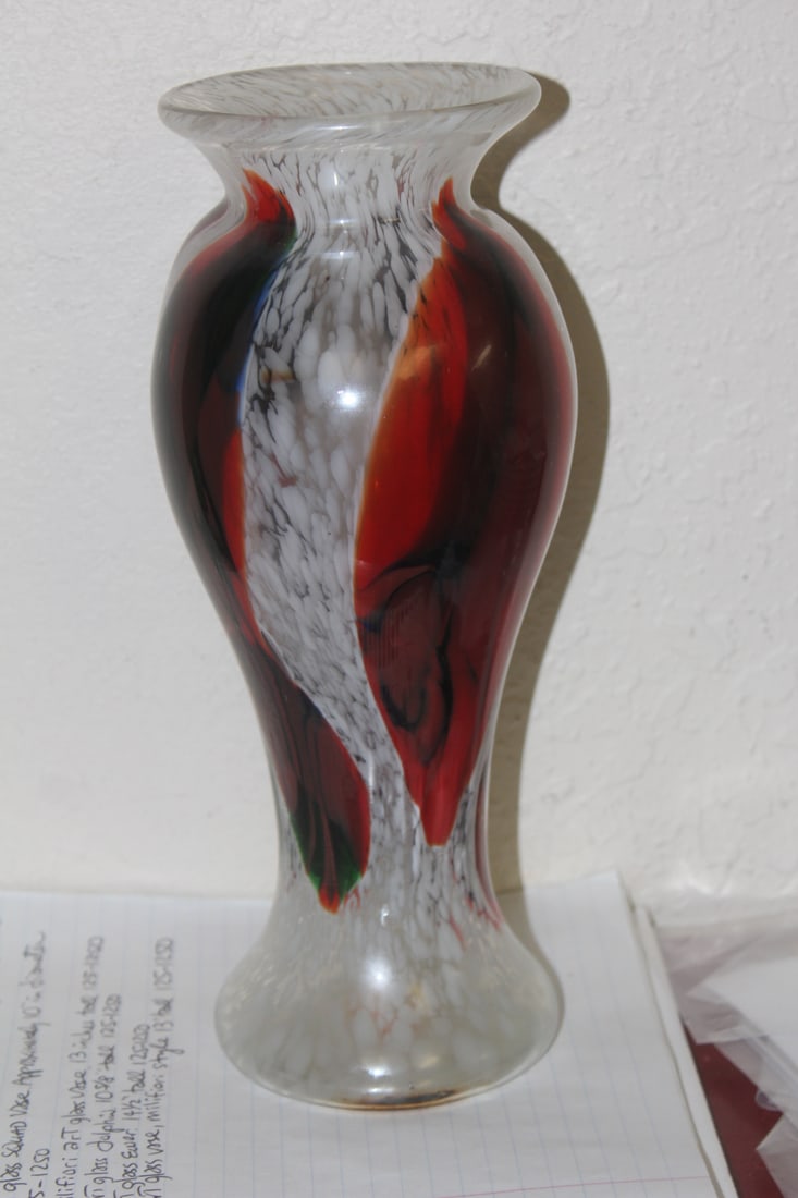 Art Glass Murano Vase - 4
