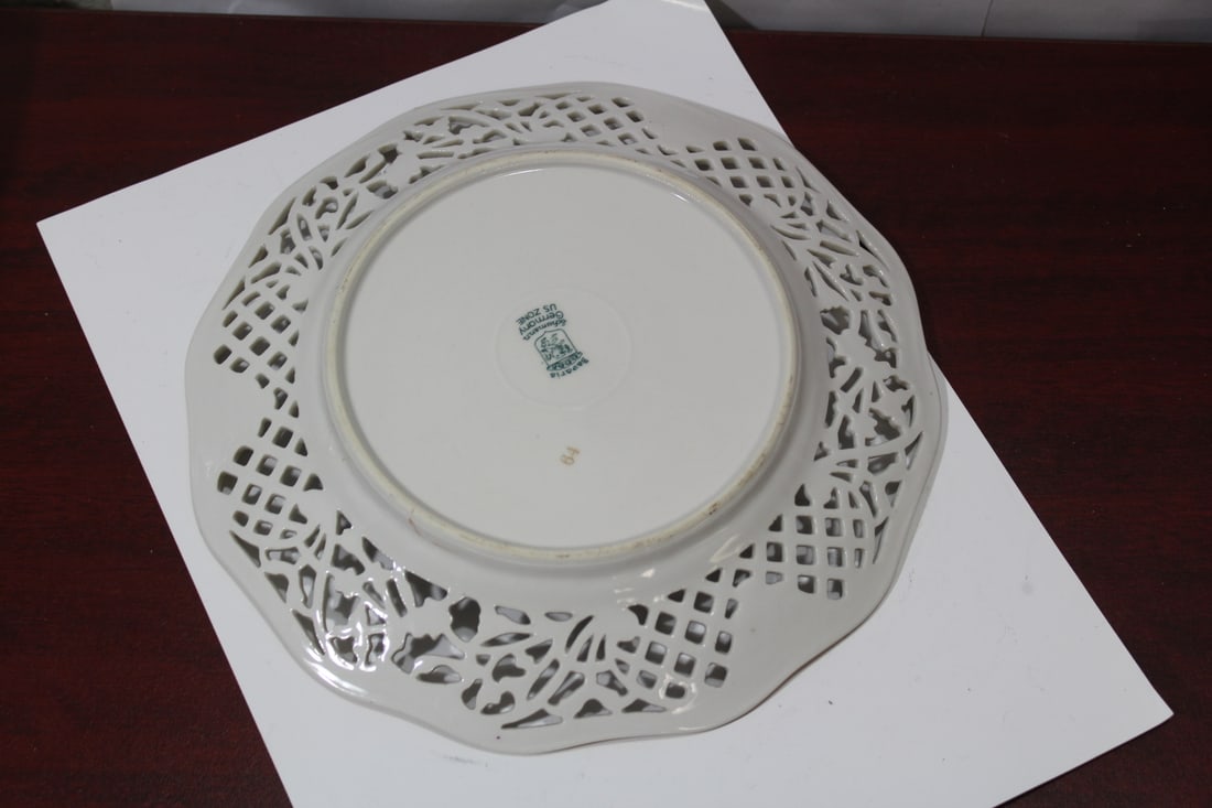 A Reticulated German Fruit Plate - 4