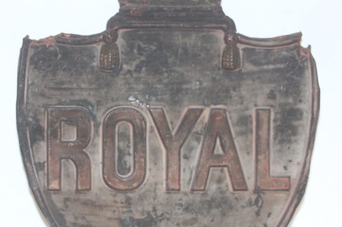 An Antique Fire Mark "Royal" Sign - 3