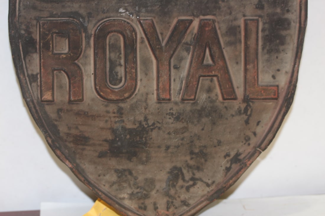 An Antique Fire Mark "Royal" Sign - 4