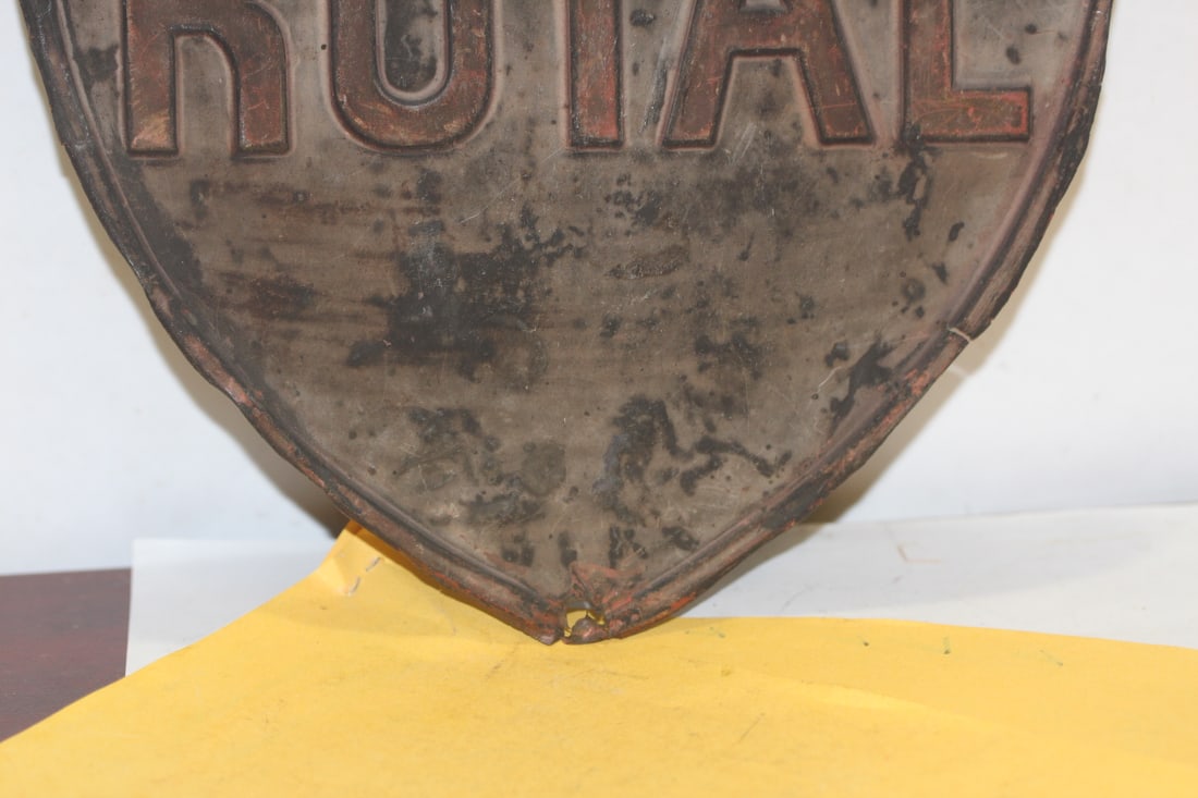 An Antique Fire Mark "Royal" Sign - 5