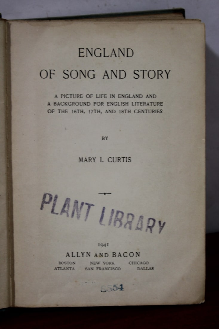 Hardcover Book: England of Song and Story - 3