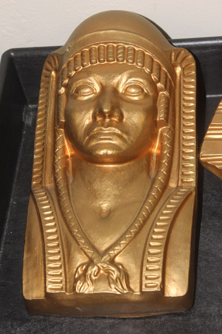Set of 2 Egyptian Chalk Bust - 2