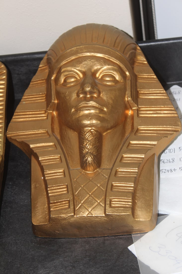Set of 2 Egyptian Chalk Bust - 3