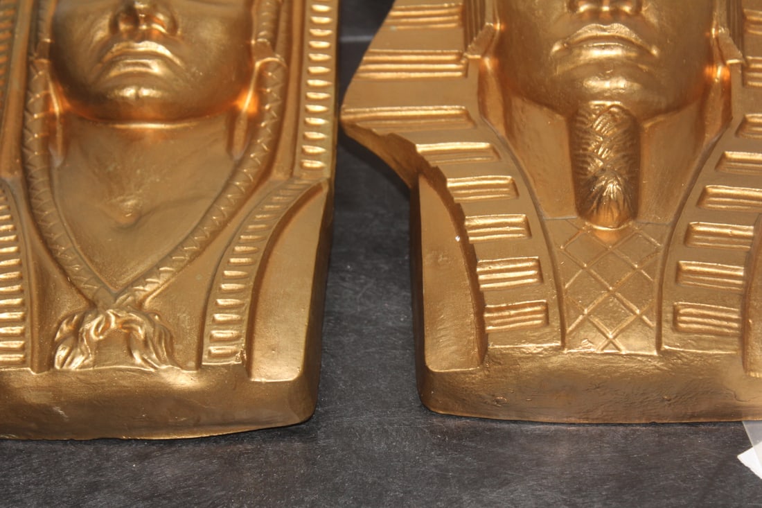 Set of 2 Egyptian Chalk Bust - 4