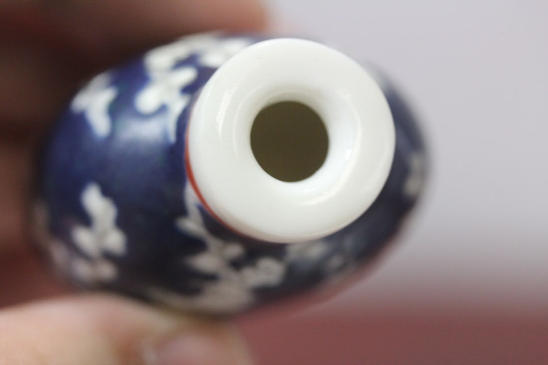 A Signed Chinese Porcelain Snuff Bottle - 8