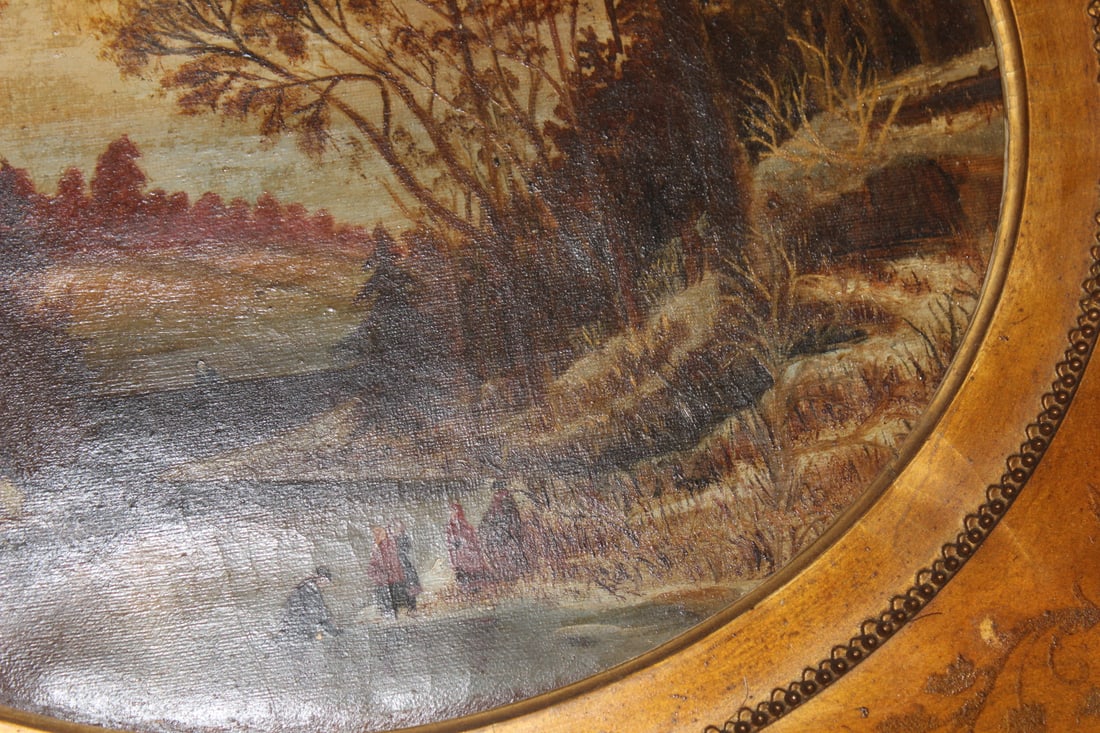 Antique Oil on Canvas Painting - 4