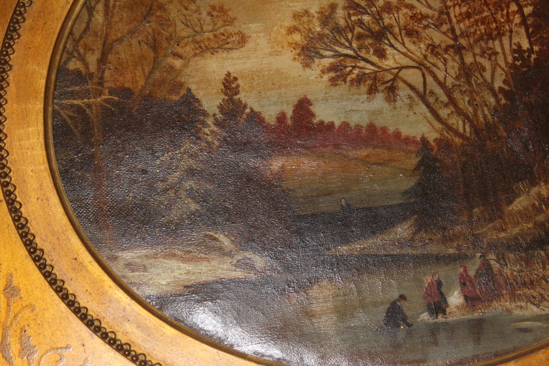 Antique Oil on Canvas Painting - 5