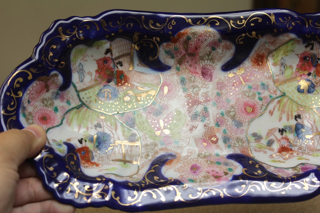 Vintage Kutani Vegetable Dish - 3