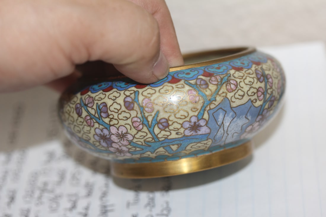 Chinese Cloisonne Washer - 3