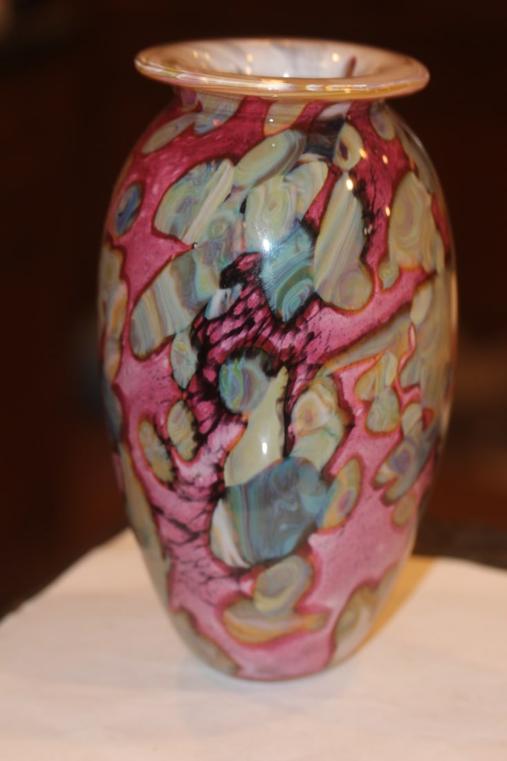 Robert Eckholt Art Glass Vase - 2