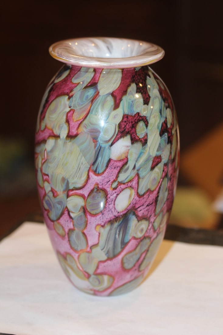 Robert Eckholt Art Glass Vase - 3