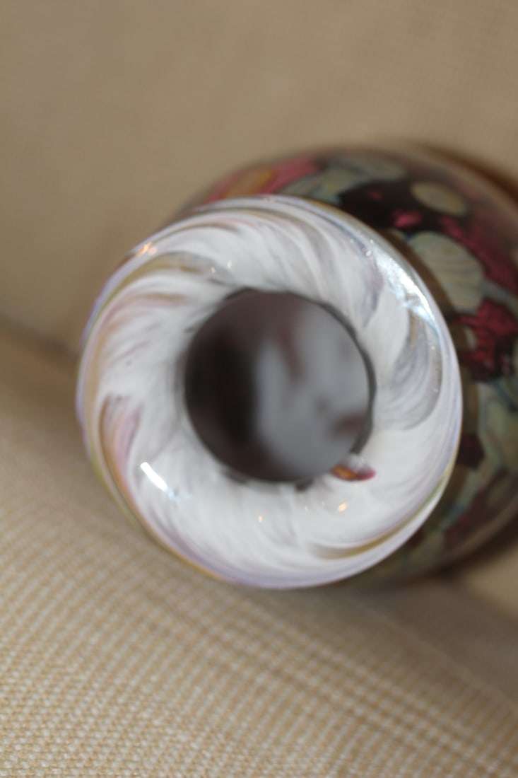 Robert Eckholt Art Glass Vase - 5