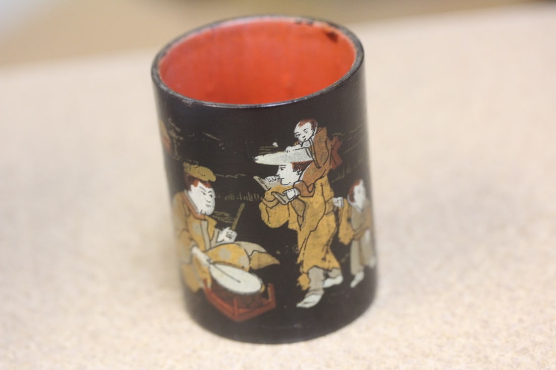 Antique Japanese Export Lacquer Cup - 3