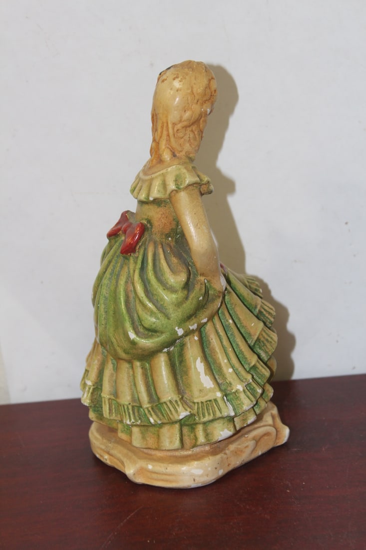 A Vintage Chalk Lady Figurine - 4