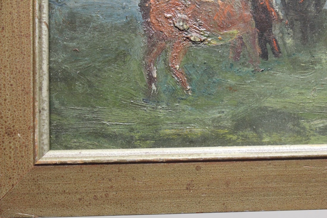 A Small Samuel Pratt Oil on Masonite Painting - 3