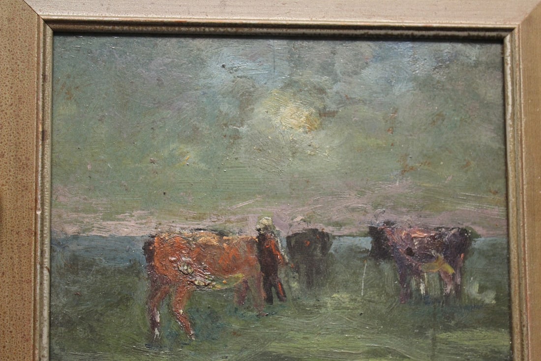 A Small Samuel Pratt Oil on Masonite Painting - 4
